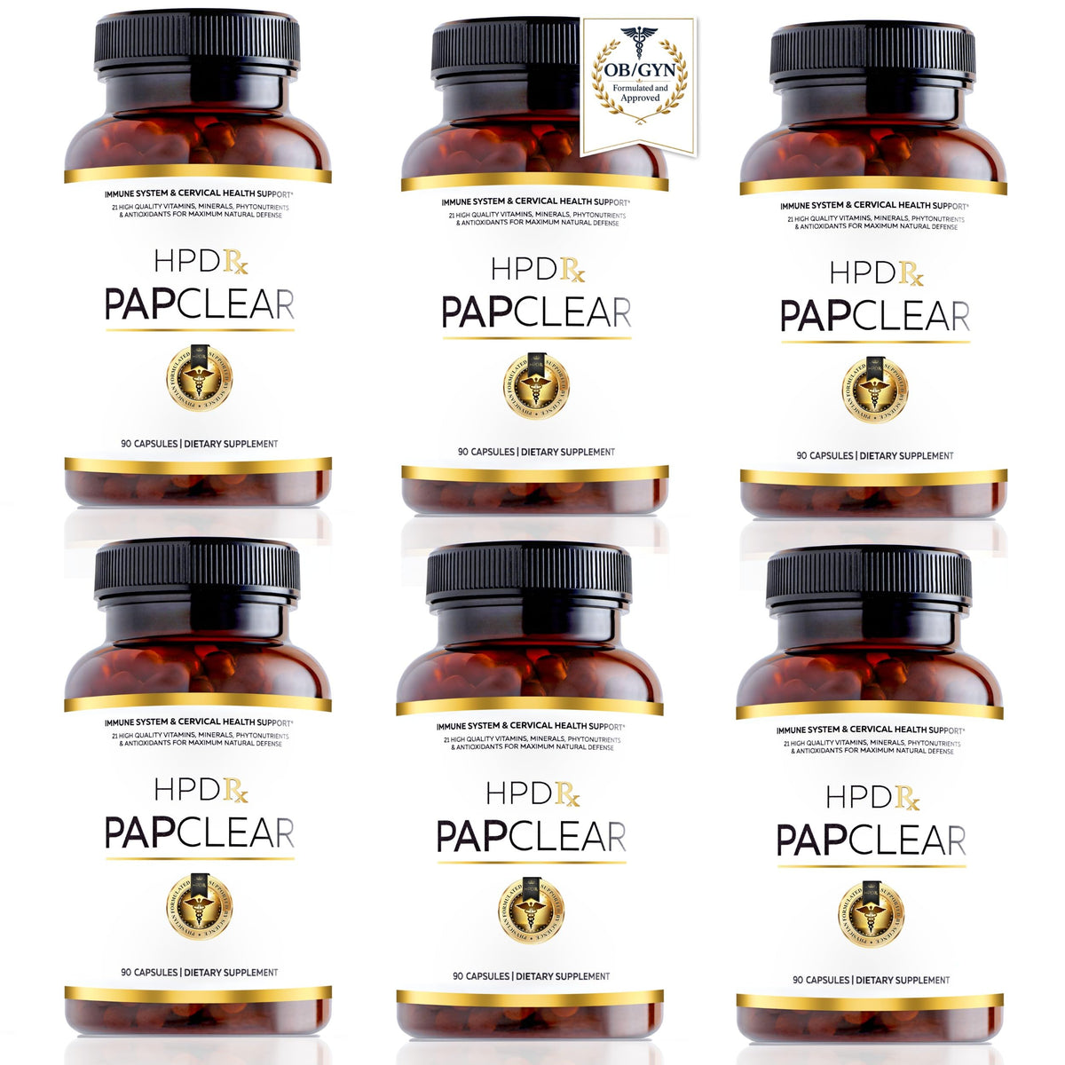 Flacon de PAPCLEAR HPD Rx avec 90 capsules