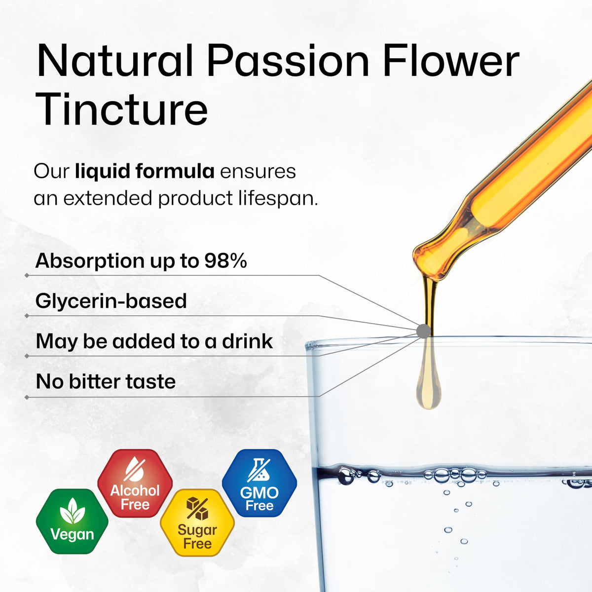 Flacon de passiflore BIO KRAUTER sur une table en bois
