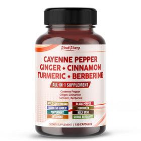 Flacon de PEAKPURY Piment de Cayenne 150 capsules vue de face
