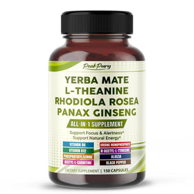 Flacon de PEAKPURY Ultra Yerba Mate 150 capsules, vue de face