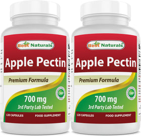 Flacon de pectine de pomme Best Naturals 700 mg, 120 capsules avant
