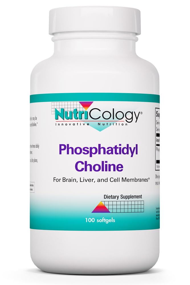 Flacon de Phosphatidylcholine 385 mg Allergy Research Group avec 100 capsules