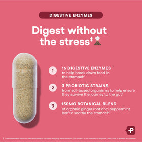 Flacon de Physician's CHOICE Enzymes daily avec capsules visibles