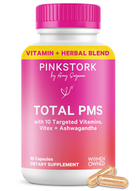 Flacon de Pink Stork Complément Alimentaire PMS 60 Capsules vue avant