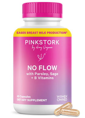 Flacon de Pink Stork No Flow 60 capsules vue de face