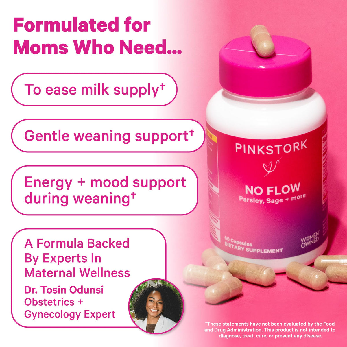 Flacon de Pink Stork No Flow avec ombre