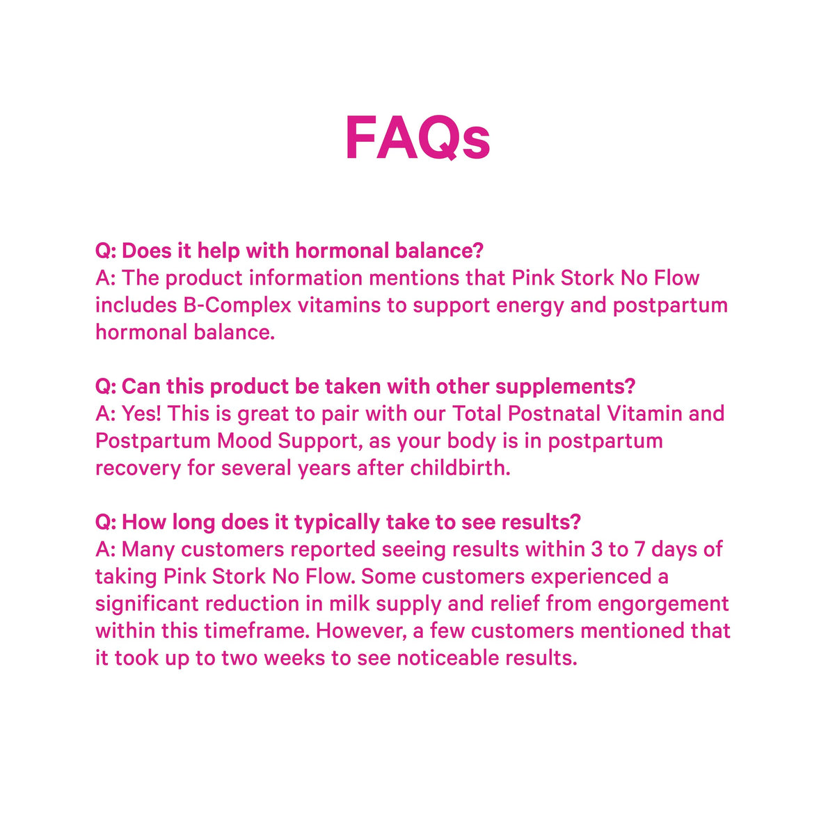 Flacon de Pink Stork No Flow sur un fond en bois