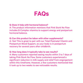 Flacon de Pink Stork No Flow sur un fond en bois