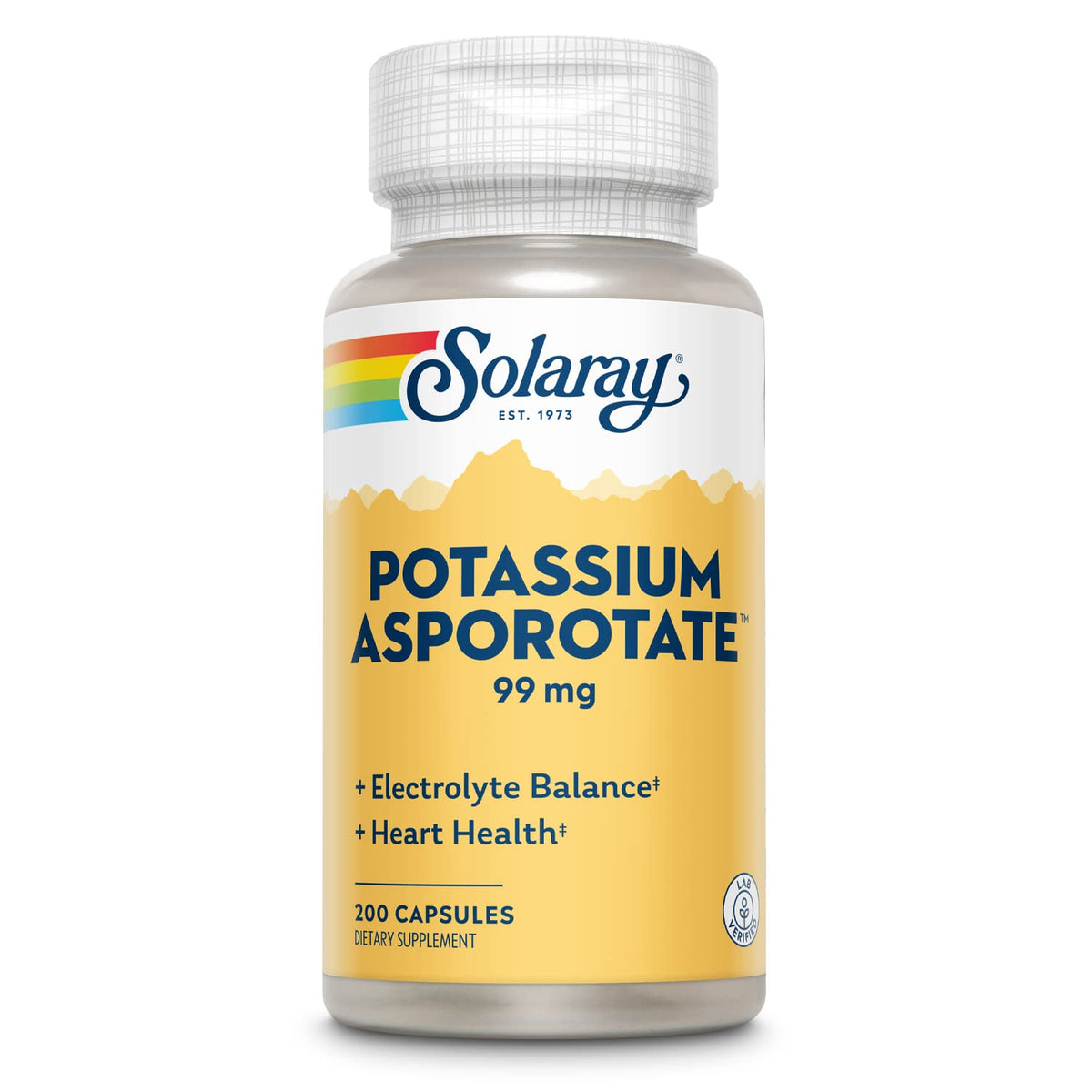 Flacon de Potassium Asporotate SOLARAY avec capsules