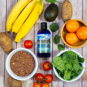 Flacon de potassium avec bouchon et goutteur Mother Earth Minerals