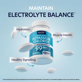 Flacon de Potassium Chlorure avec dosage de 99 mg par comprimé