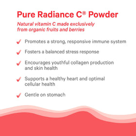 Flacon de poudre de vitamine C bio PURE SYNERGY avec cuillère doseuse