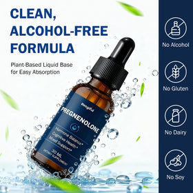 Flacon de pregnenolone Besgiful avec étiquette visible