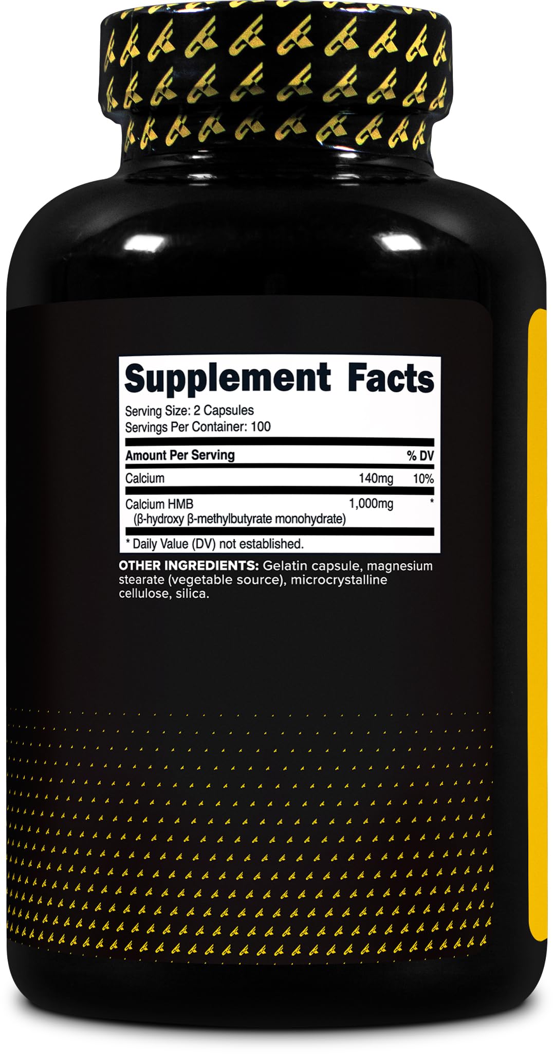 Flacon de Primaforce HMB ouvert montrant les capsules