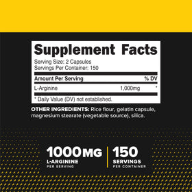 Flacon de Primaforce L-Arginine 1 000 mg avec capsules