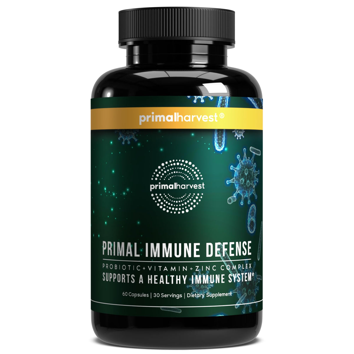 Flacon de Primal Harvest Complément Alimentaire Végétarien 30 Capsules