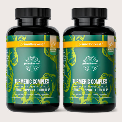 Flacon de Primal Harvest Complexe de Curcuma avec 30 capsules