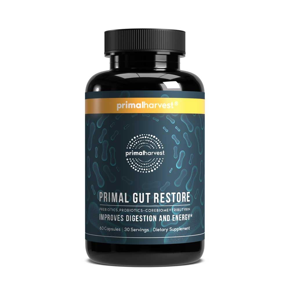 Flacon de Primal Harvest Gut Restore avec 30 capsules