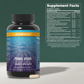 Flacon de Primal Harvest Vision avec capsules à l'intérieur