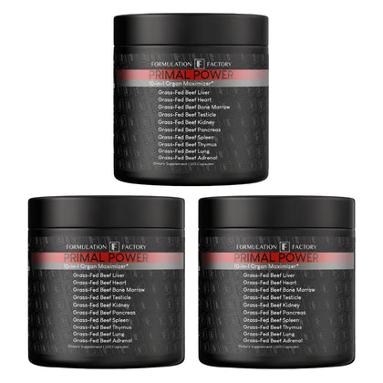 Flacon de Primal Power 10-en-1 Complexe Organique Bovin avec 360 capsules