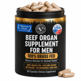 Flacon de Primal Science Complément Alimentaire 90 Capsules de Testicules de Bœuf