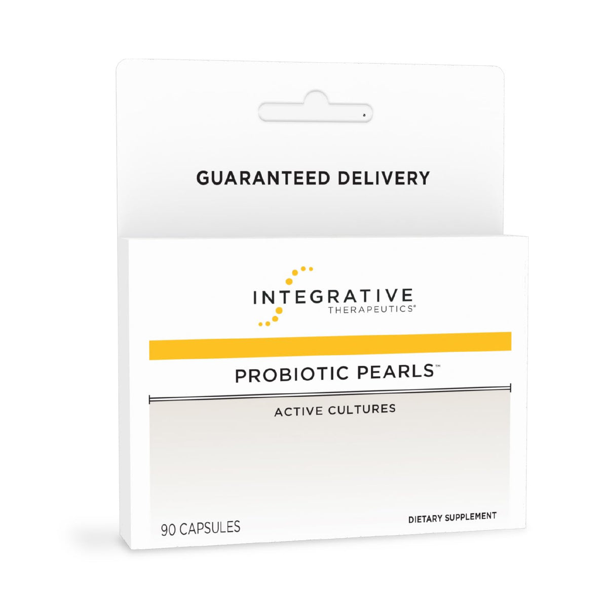 Flacon de Probiotic Pearls d'Integrative Therapeutics avec 90 capsules