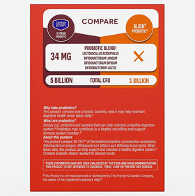 Flacon de probiotique berkley jensen avec étiquette visible