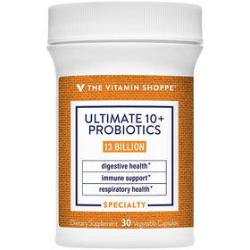 Flacon de Probiotiques 13 Milliards CFU de The Vitamin Shoppe avec 30 capsules végétales