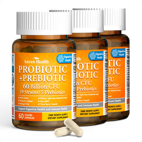 Flacon de probiotiques Anven Health contenant 180 capsules