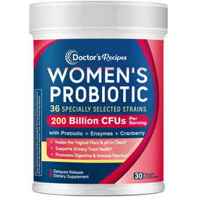 Flacon de probiotiques Doctor's Recipes pour femmes, 30 capsules