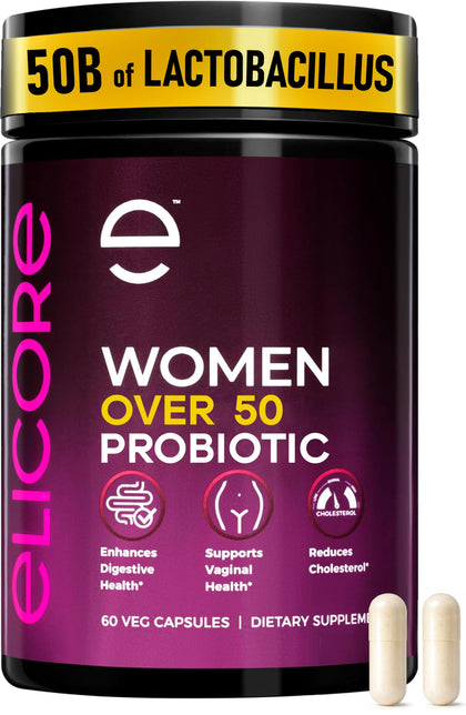 Flacon de probiotiques ELICORE pour femmes 60 capsules