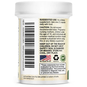Flacon de probiotiques Nature's Nutrition avec capsules à côté