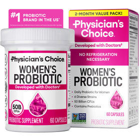 Flacon de probiotiques Physician's CHOICE 60 capsules vue de face