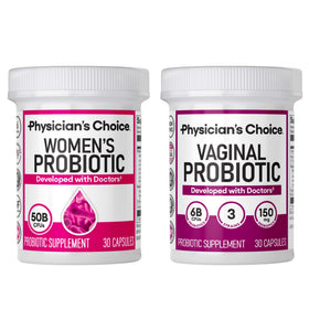 Flacon de probiotiques Physician's CHOICE Duo Féminin, 60 capsules