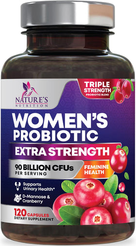 Flacon de probiotiques pour femmes Nature's Nutrition 120 capsules