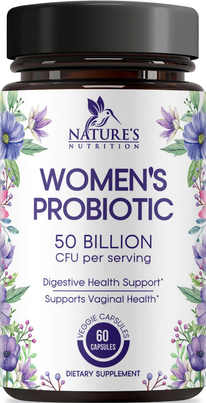 Flacon de probiotiques pour femmes Nature's Nutrition 60 capsules