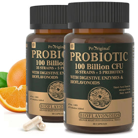 Flacon de probiotiques Proriginal 100 milliards CFU, 120 capsules