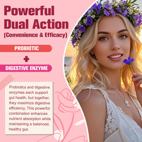 Flacon de probiotiques Totaria ouvert montrant les capsules