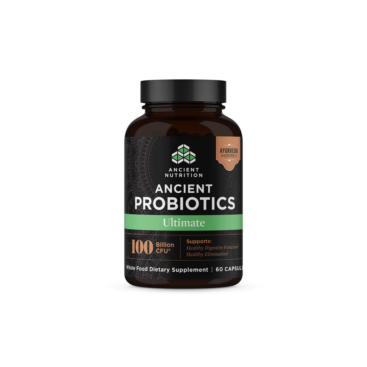 Flacon de Probiotiques Ultime Ancient Nutrition avec 60 capsules