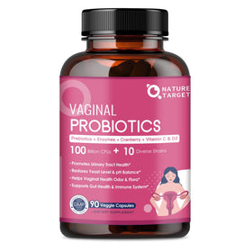 Flacon de probiotiques vaginales NATURE TARGET 90 capsules