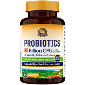 Flacon de Probiotiques Vitalitown 60 capsules végétales