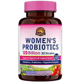 Flacon de probiotiques Vitalitown pour femmes 120 milliards CFU