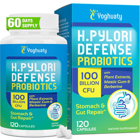 Flacon de probiotiques Yoghuaty H. Pylori 100 milliards CFU, 120 capsules