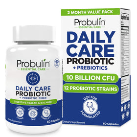 Flacon de Probulin Complément Alimentaire Probiotique 60 Capsules
