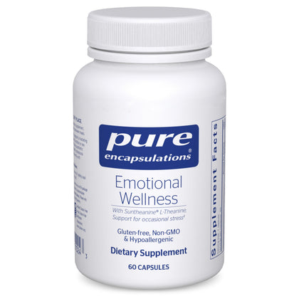 Flacon de Pure Encapsulations Bien-Être Émotionnel 60 Capsules vue de face