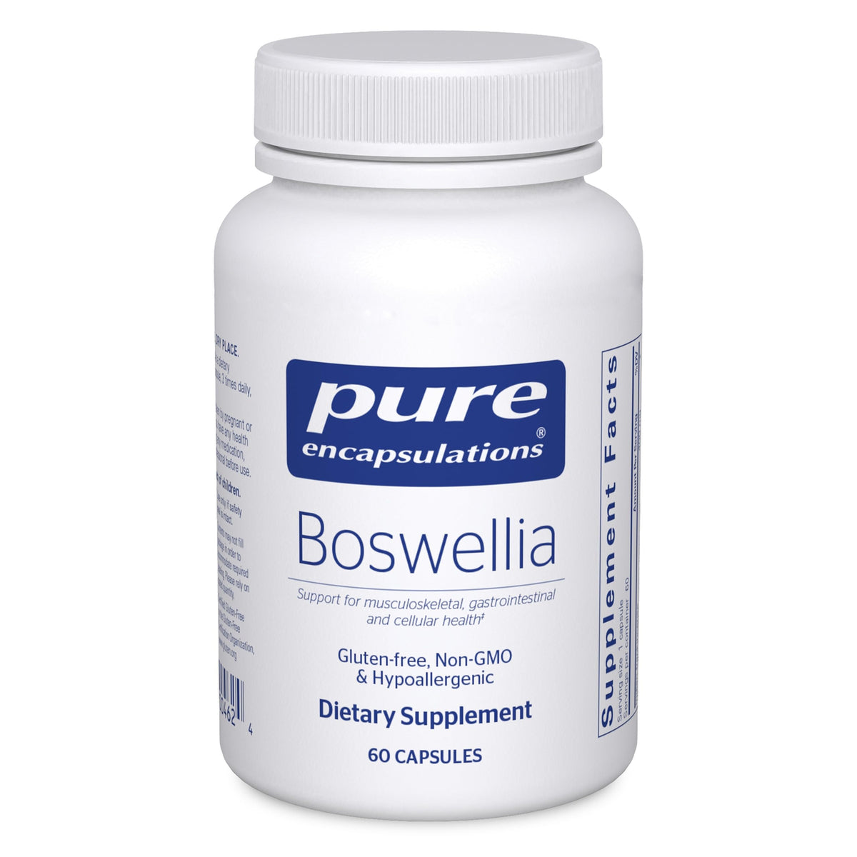 Flacon de Pure Encapsulations Boswellia 60 capsules vue de face
