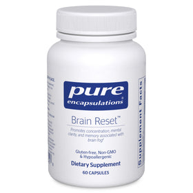 Flacon de Pure Encapsulations Brain Reset 60 capsules de Ginkgo Biloba