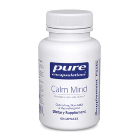 Flacon de Pure Encapsulations Calm Mind 60 capsules vue de face