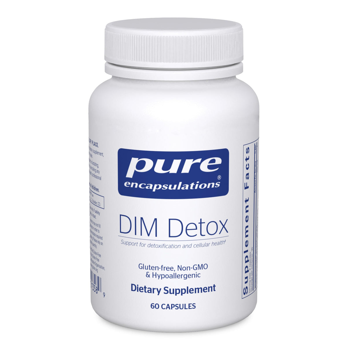 Flacon de Pure Encapsulations DIM 60 capsules vue de face