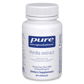 Flacon de Pure Encapsulations Extrait de Périlla 90 Capsules vue avant